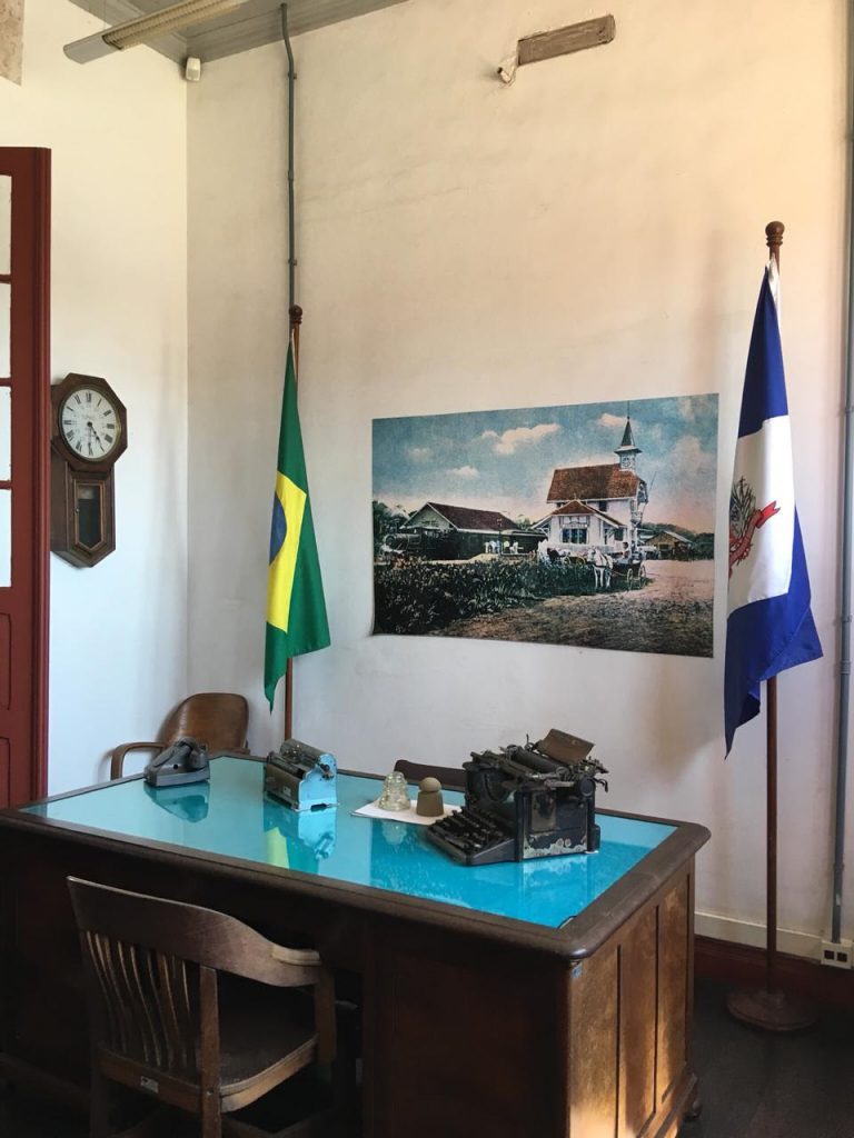 Sala da diretoria da estação ferroviária de Joinville